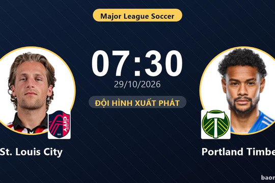 Trực tiếp St. Louis City vs Portland Timbers: Đội hình xuất phát