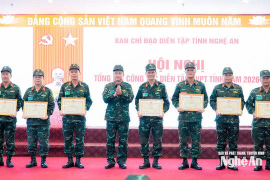 Nghệ An hoàn thành diễn tập khu vực phòng thủ tỉnh năm 2026
