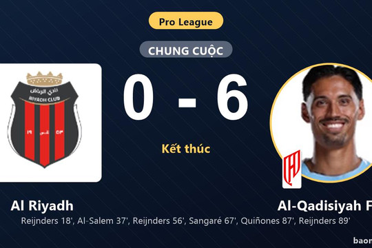 Vùi dập Al Riyadh, Al-Qadisiyah FC áp sát ngôi đầu còn chủ nhà giậm chân