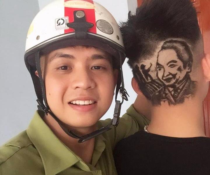 Chàng trai Nghệ An với tài khắc họa chân dung lên tóc