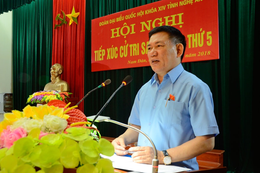 Tổng Kiểm toán Nhà nước giải đáp thắc mắc của cử tri huyện Nam Đàn