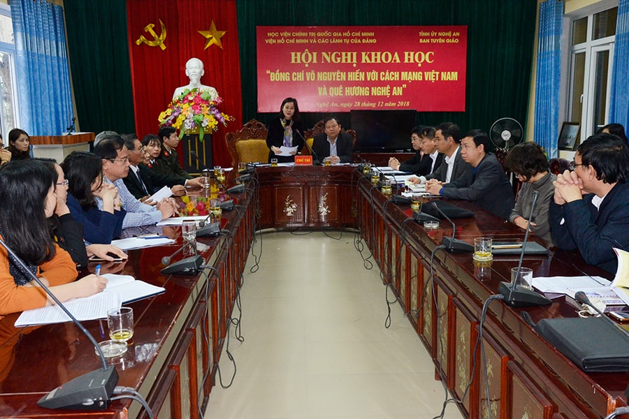 Hội nghị khoa học “Đồng chí Võ Nguyên Hiến với cách mạng Việt Nam và quê hương Nghệ An“