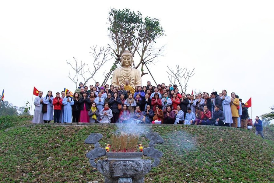 Trang trọng lễ khai quang và an vị Tượng Phật Thích Ca Mâu Ni tại chùa Đức Hậu