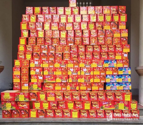 Số pháo Công an Nghệ An thu giữ dịp Tết Kỷ Hợi chiếm hơn 1/3 cả nước