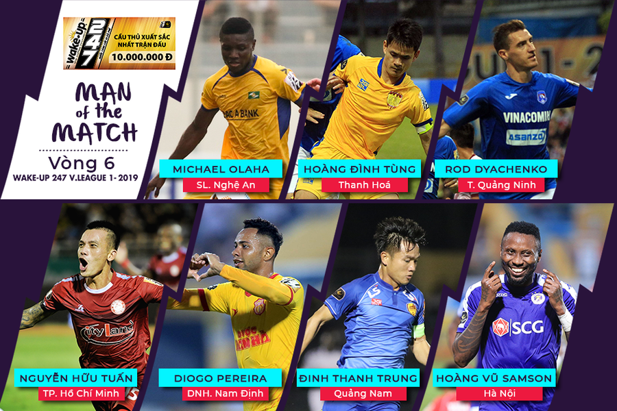 Cầu thủ xuất sắc nhất trận đấu: Vòng 6, Olaha và Dyachenko tỏa sáng