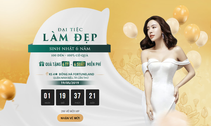 Cơ hội nhận 6 suất thẩm mỹ miễn phí cùng nhiều quà tặng trị giá 6 tỷ đồng cho khách hàng Nghệ An