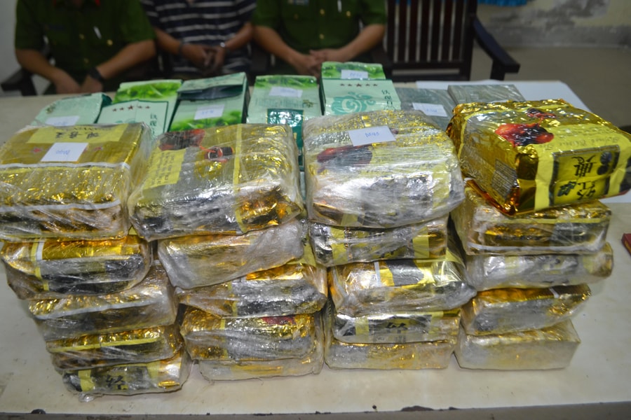 Nghệ An: Triệt phá đường dây ma túy 'khủng' thu 40kg ma túy, 20 bánh heroin