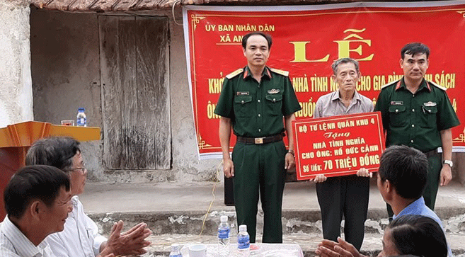 Hỗ trợ 70 triệu đồng xây dựng nhà ở cho gia đình thương binh tại Quỳnh Lưu, Quế Phong