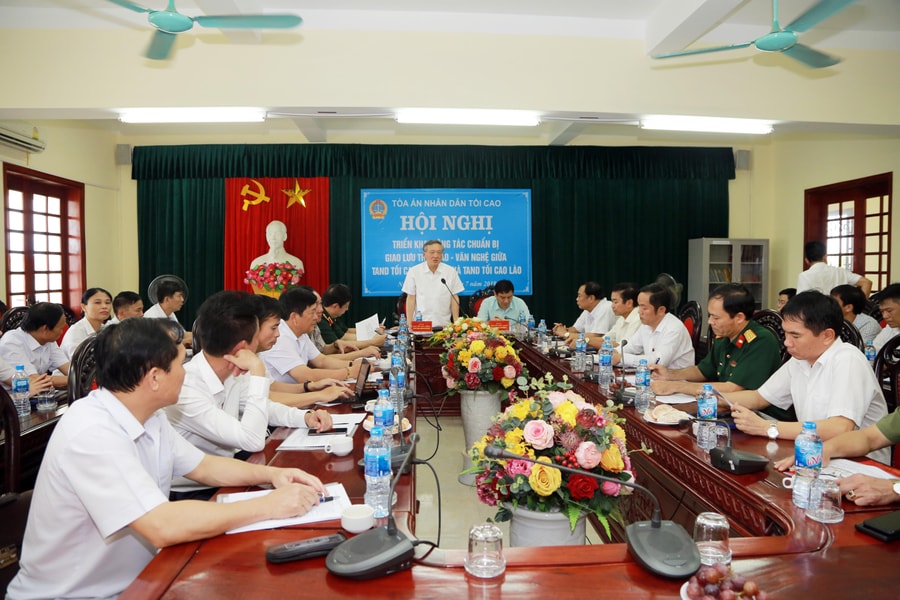 Sẵn sàng cho chương trình giao lưu văn hóa thể thao giữa Tòa án nhân dân tối cao Việt Nam và Lào