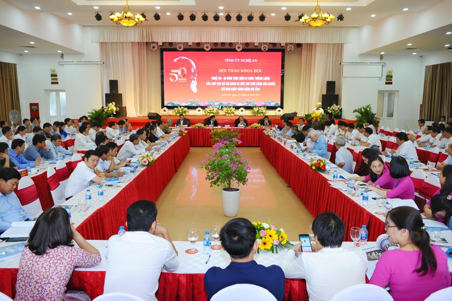 Nghệ An tổ chức Hội thảo khoa học 50 năm thực hiện Di chúc thiêng liêng của Bác Hồ