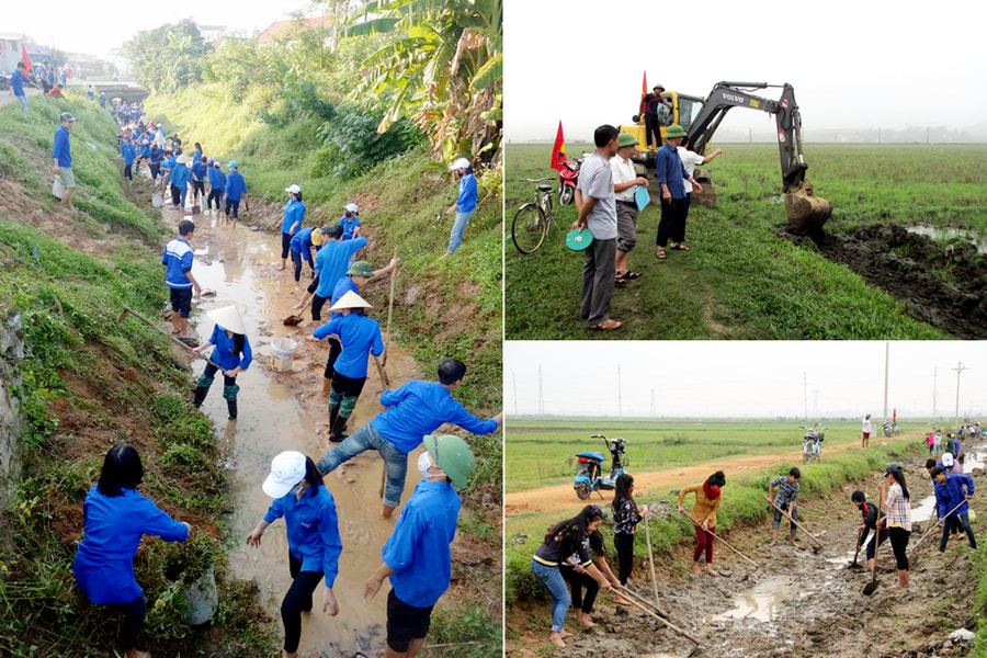 Huy động hơn 130.000 người ra quân làm thủy lợi ở Nghệ An