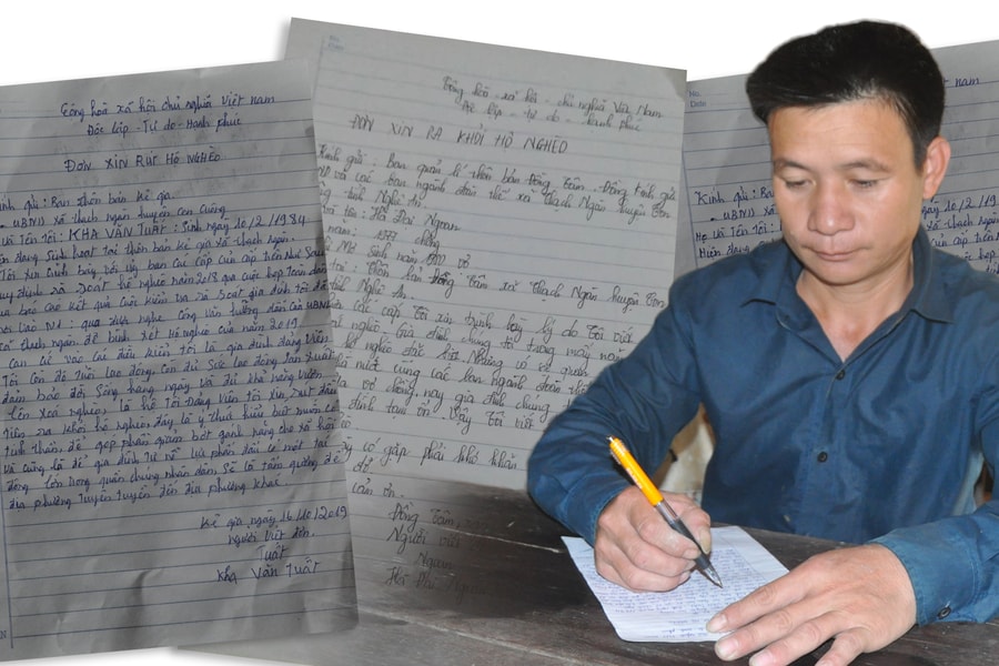 Những lá đơn 'xin thoát nghèo'