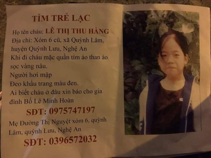 Bố mẹ ở Nghệ An nhờ cộng đồng tìm con gái đi khỏi nhà