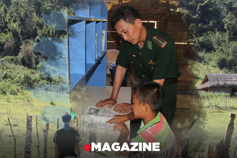 Sáng tình quân dân nơi biên giới