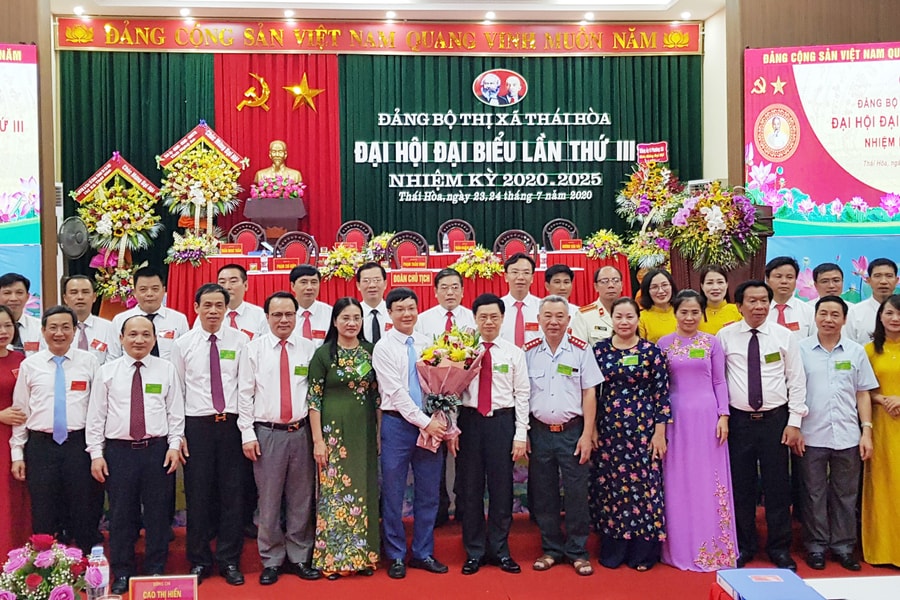 Danh sách Ban Chấp hành Đảng bộ, Ban Thường vụ Thị ủy Thái Hòa nhiệm kỳ 2020 - 2025