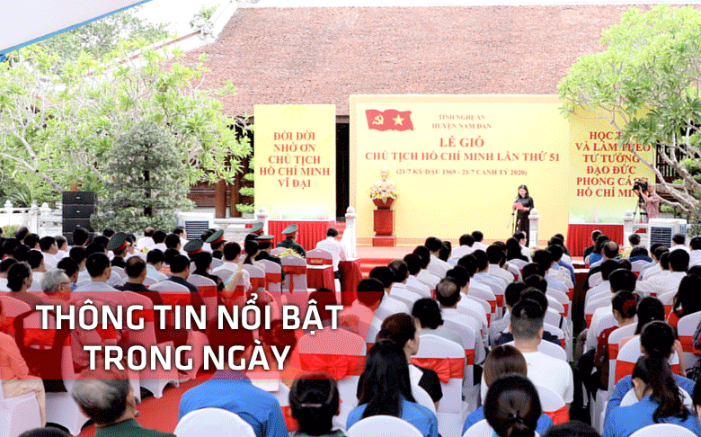 Nghệ An: Thông tin nổi bật ngày 8/9