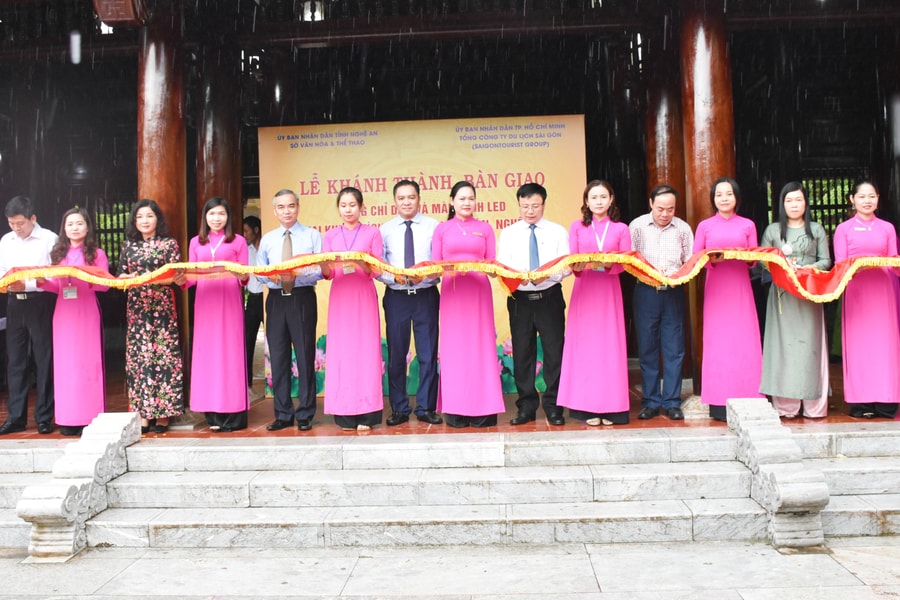 Nghệ An: Khánh thành và bàn giao 4 hạng mục đầu tư tại Khu di tích Kim Liên 