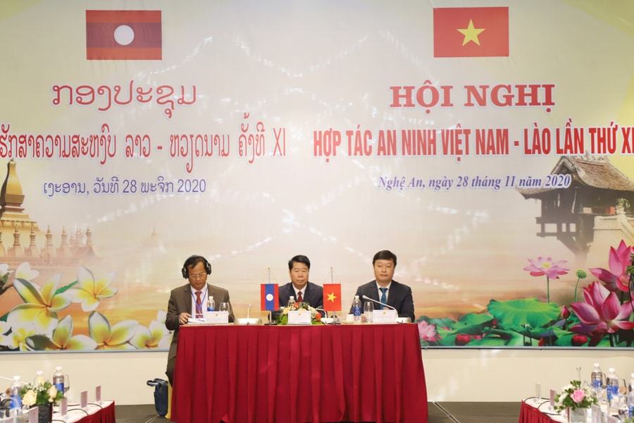 Hội nghị hợp tác an ninh Việt Nam - Lào lần thứ XI diễn ra trọng thể tại Nghệ An