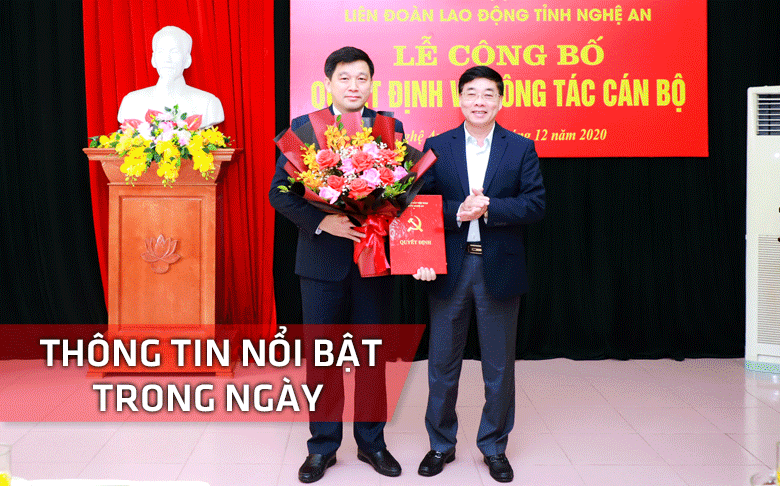 Nghệ An: Thông tin nổi bật ngày 15/12