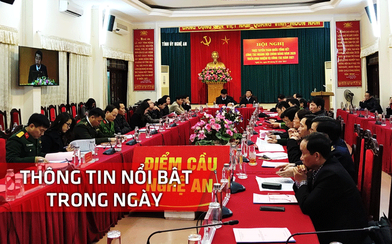 Nghệ An: Thông tin nổi bật ngày 9/1
