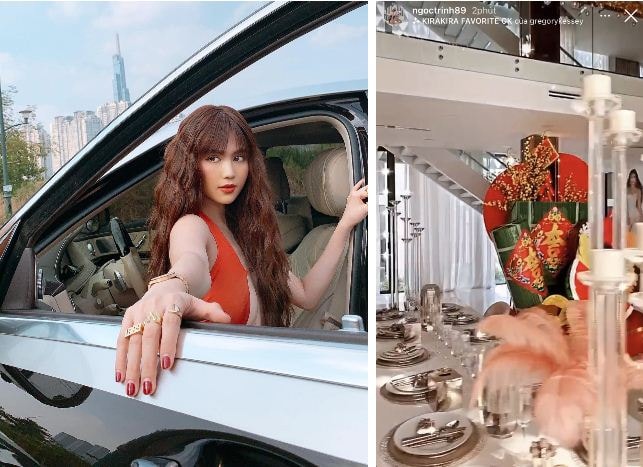 Ngọc Trinh gây 'sốt' khi trang trí biệt thự 40 tỷ đón tết Tân Sửu 