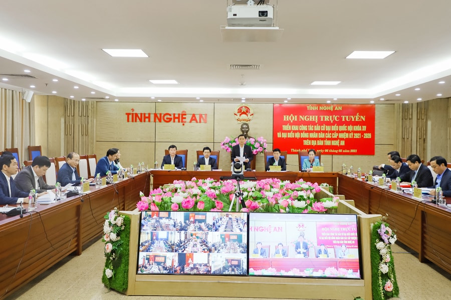 Nghệ An triển khai công tác bầu cử đại biểu Quốc hội khóa XV và đại biểu HĐND các cấp