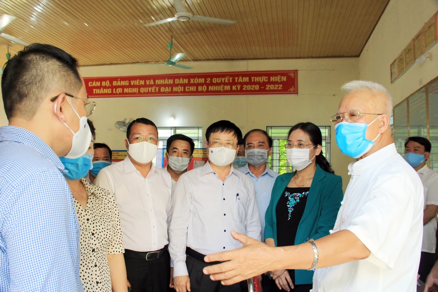 Lãnh đạo tỉnh kiểm tra công tác bầu cử tại huyện Nghi Lộc