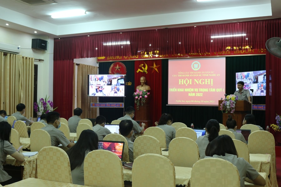 Cục Thi hành án dân sự tỉnh Nghệ An vượt nhiều chỉ tiêu trong năm 2021
