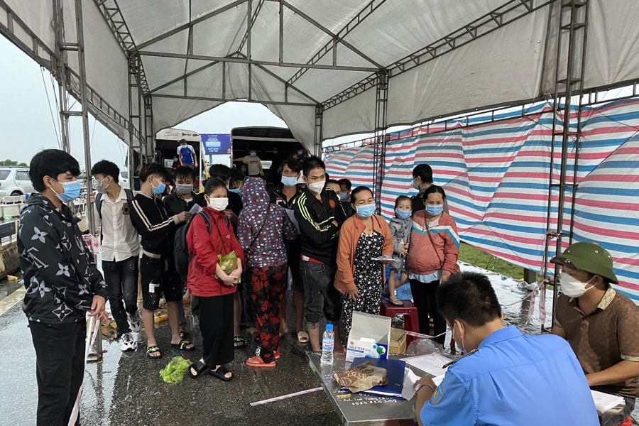 Nghệ An đón và hỗ trợ công dân trở về từ các tỉnh, thành phía Nam