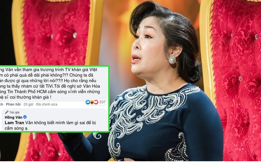 NSND Hồng Vân lên tiếng khi bị đề nghị cấm sóng: không biết mình làm gì sai