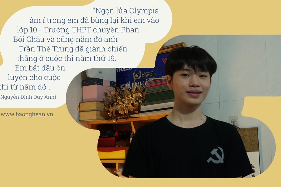 Thí sinh vòng chung kết 'Đường lên đỉnh Olympia': Tự hào là học trò xứ Nghệ