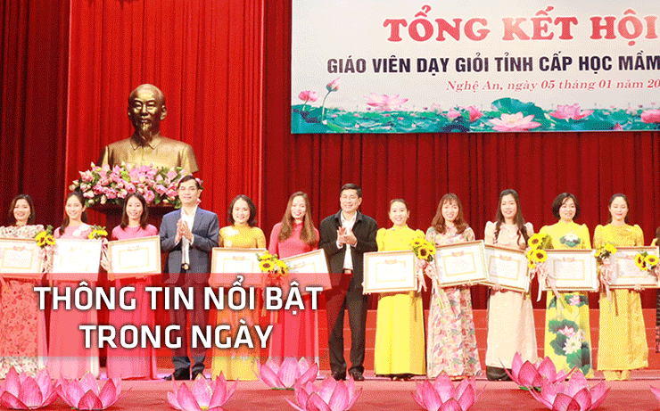 Nghệ An: Thông tin nổi bật ngày 5/1