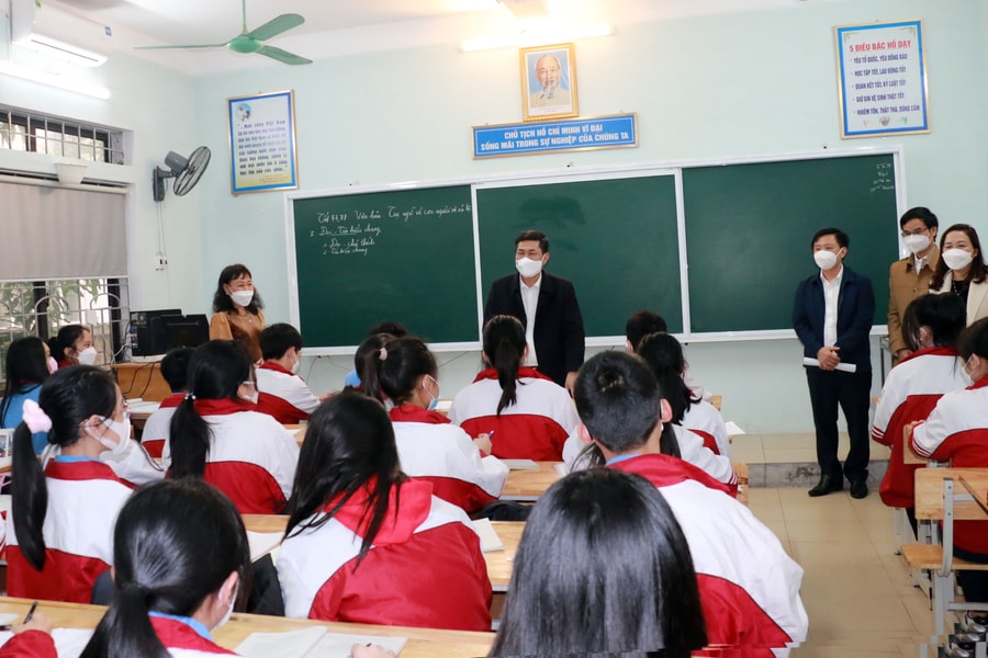 Sở Giáo dục và Đào tạo kiểm tra công tác tổ chức dạy và học sau Tết 