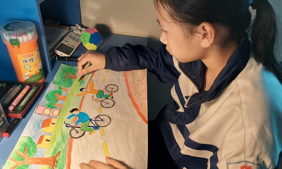 Cô học trò miền núi với giải Nhất An toàn giao thông quốc gia 