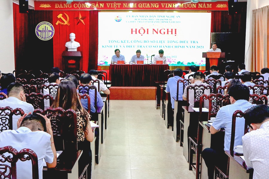 Công bố số liệu tổng điều tra kinh tế và cơ sở hành chính tỉnh Nghệ An năm 2021