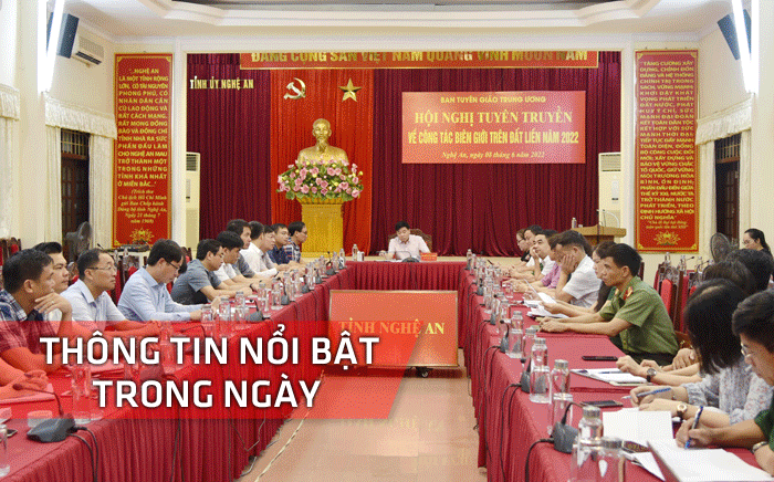Nghệ An: Thông tin nổi bật ngày 8/6