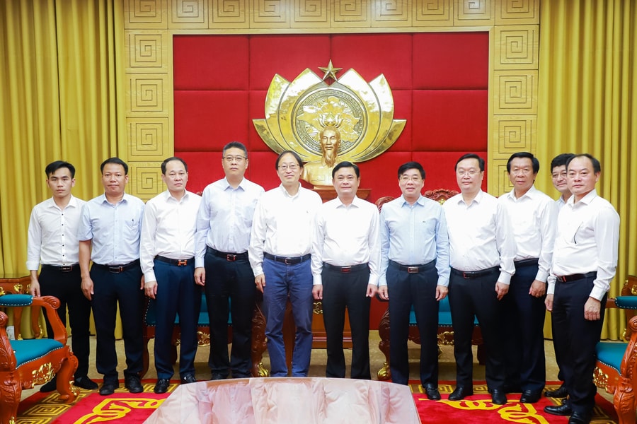 Thường trực Tỉnh ủy Nghệ An tiếp và làm việc với Ban lãnh đạo Công ty Goertek Vina