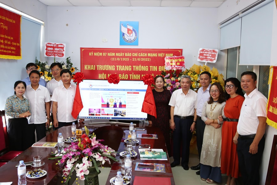 Khai trương Trang Thông tin điện tử của Hội Nhà báo tỉnh Nghệ An