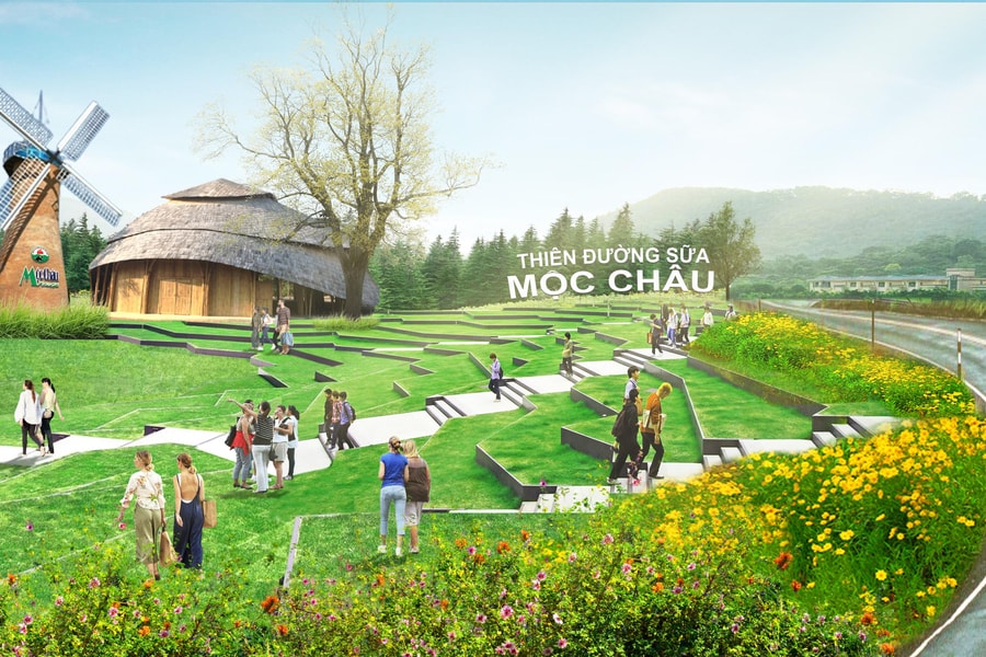 Hé lộ hình ảnh Thiên đường sữa tại Mộc Châu - kỳ quan tương lai của Tây Bắc