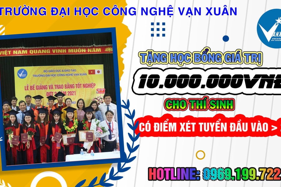 Học phí không còn là nỗi lo khi trở thành sinh viên Đại học Công nghệ Vạn Xuân