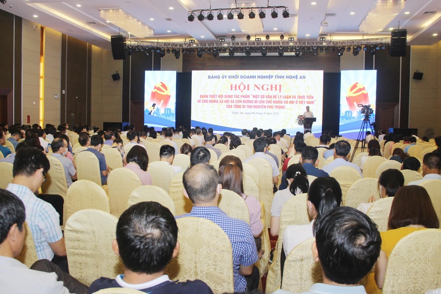 Đảng ủy Khối Doanh nghiệp tỉnh quán triệt Nghị quyết Hội nghị Trung ương 5 cho gần 5.000 đảng viên