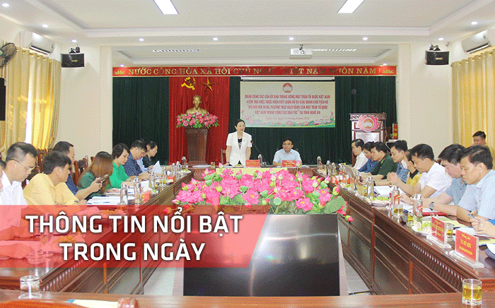 Nghệ An: Thông tin nổi bật ngày 16/8