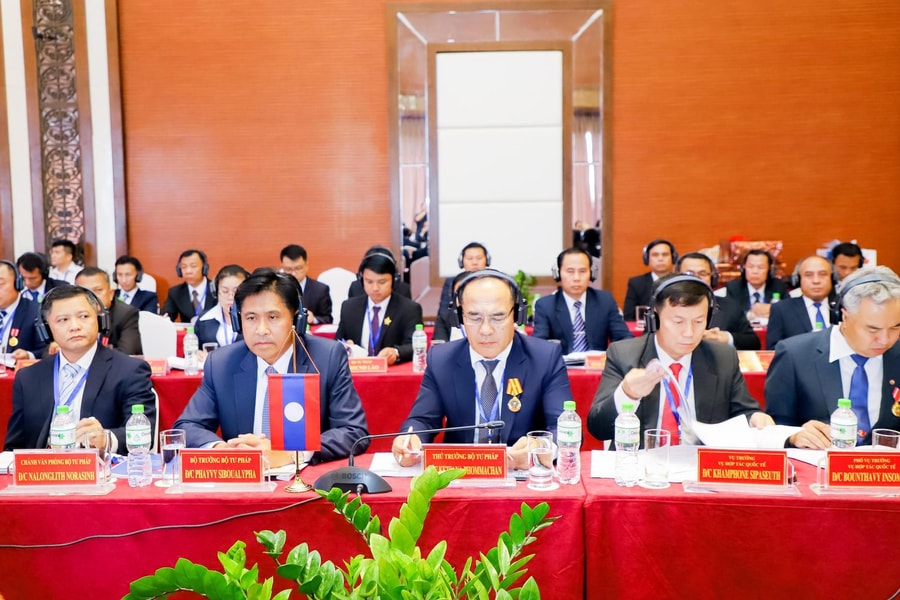 Bộ Tư pháp Lào khẳng định phối hợp giải quyết hiệu quả các vấn đề liên quan đối với vùng biên giáp Việt Nam 
