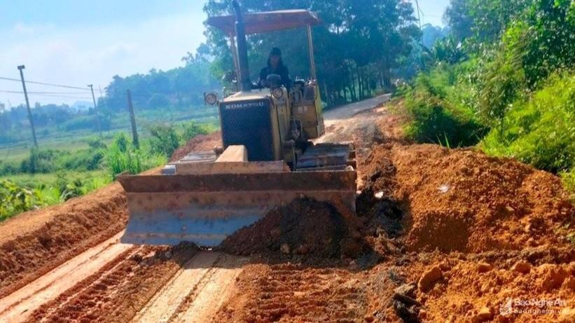 Gần 6 tỷ đồng nâng cấp tuyến đường lầy lội tại huyện Tân Kỳ