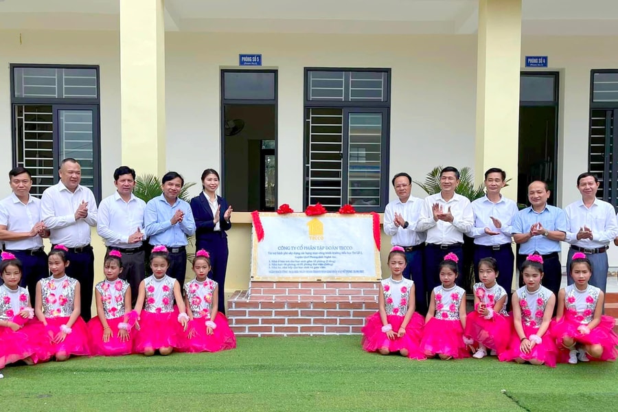 Tập đoàn Tecco khánh thành và bàn giao công trình Trường Tiểu học Tri Lễ 2