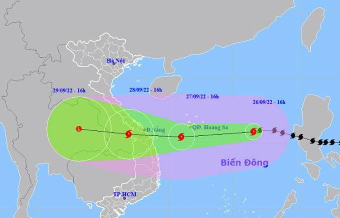 Dự báo mới nhất về hướng đi của bão Noru 