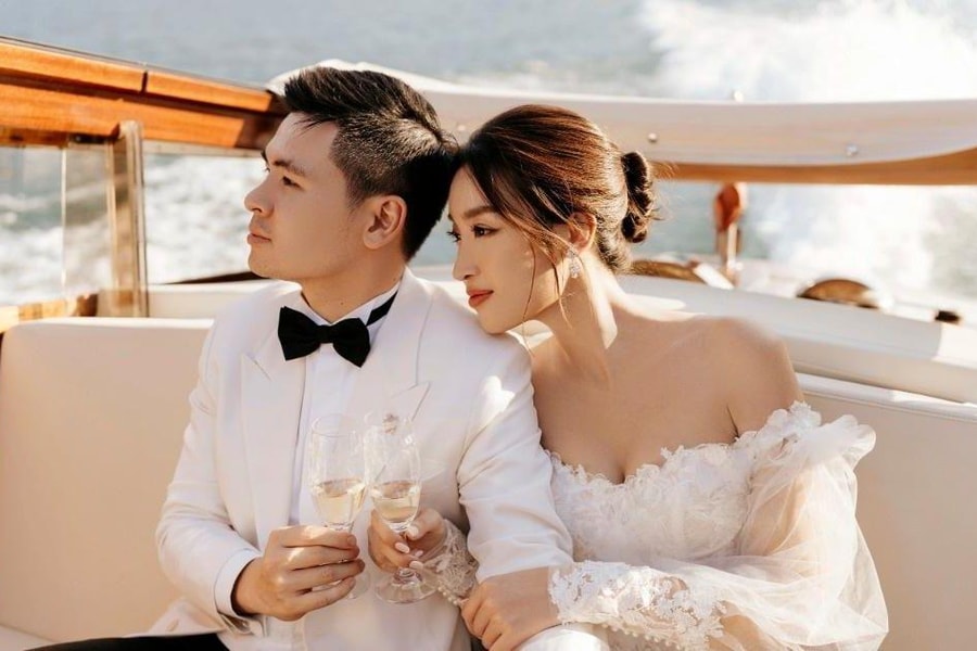 Đỗ Mỹ Linh chính thức tung ảnh cưới với Chủ tịch CLB Bóng đá Hà Nội