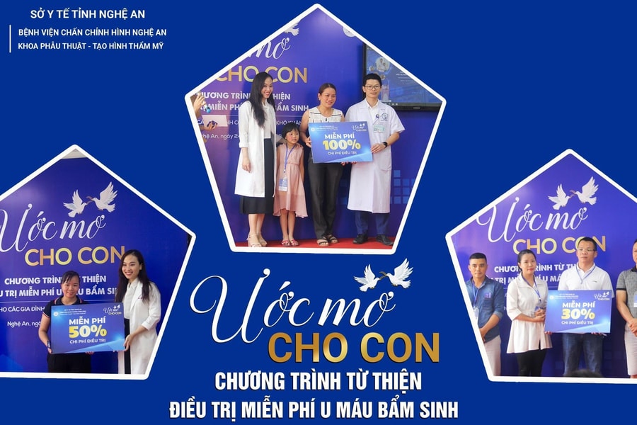 ‘Ước mơ cho con’ – Cơ hội ‘vàng’ điều trị u máu, bớt máu miễn phí cho trẻ em nghèo ở miền Trung 