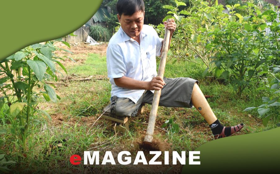 Nghị lực và tấm lòng người thương binh còn 9% sức khỏe