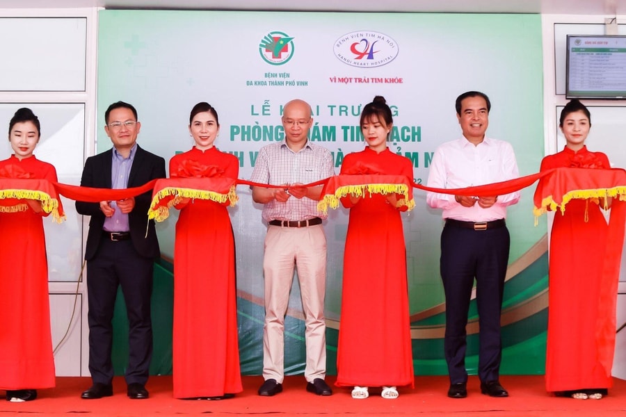 Phòng khám Tim mạch do Bệnh viện Tim Hà Nội đảm nhiệm tại Bệnh viện Đa khoa Thành phố Vinh chính thức hoạt động 